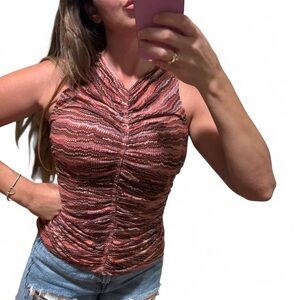Ulla Johnson multicolored sexy 100% cotton sleeveless top women’s small